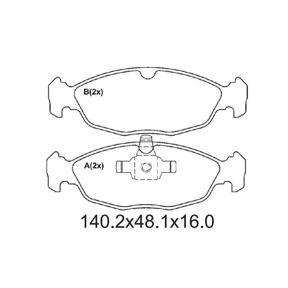 PASTILHA FREIO DIANTEIRO
