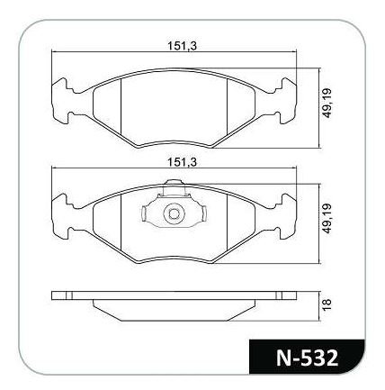 PASTILHA FREIO DIANTEIRO