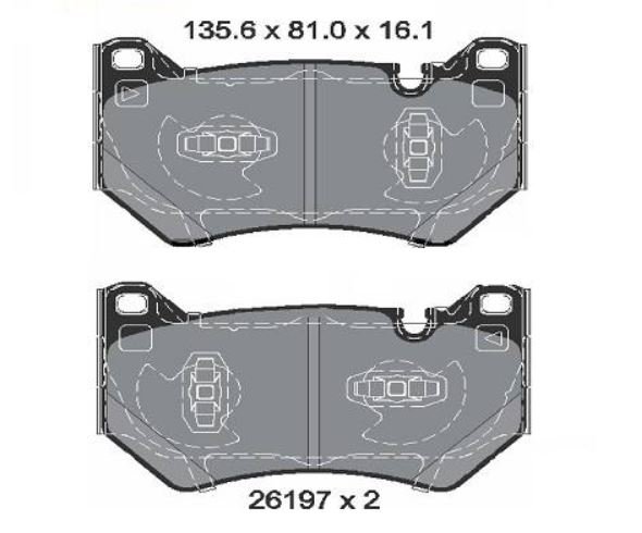 PASTILHA FREIO DIANTEIRA CERAMICA -