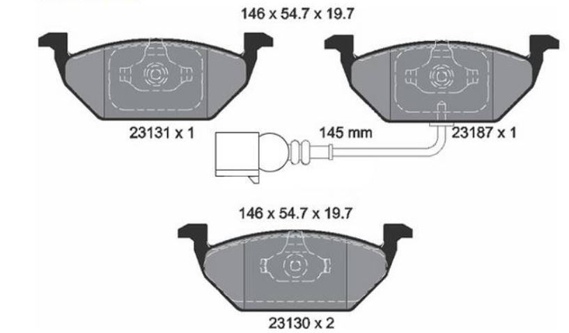 PASTILHA FREIO DIANTEIRA CERAMICA