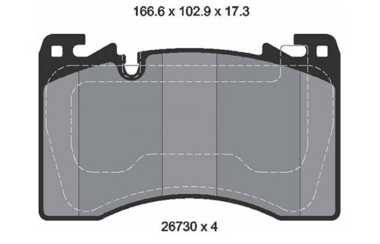 PASTILHA FREIO DIANTEIRA