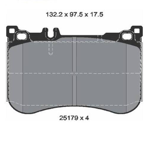 PASTILHA FREIO DIANTEIRA CERAMICA